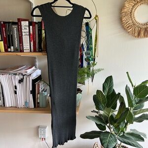 Mango Fitted Midi Knit Dress